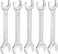 HARFINGTON 5pcs Double Open End Wrench 13mm x 14mm Metric 15 Degree Offset by HARFINGTON