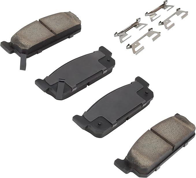 Premium Semi-Metallic Rear Brake Pads Compatible - Image 2