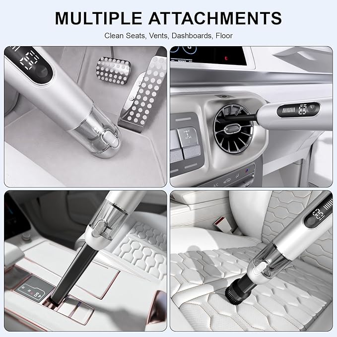Cordless Handheld Car Vacuum, 16000PA 2-in-1 Blow & Suction, Brushless Motor - Image 6
