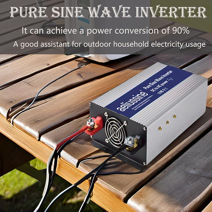 800W Pure Sine Wave Inverter-12V DC to 110V 120V AC Power Converter - Image 5
