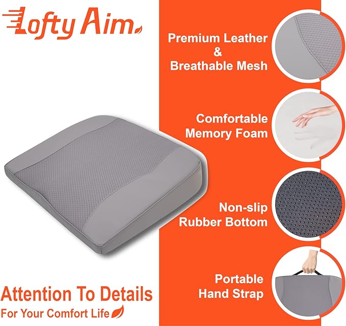 Car Seat Cushion, Comfort Memory Foam Car Cushions - Image 5