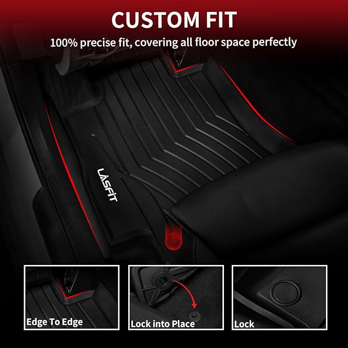 LASFIT Floor Mats for Mercedes Benz E Class E350 / E450 AMG / E53 2026 2025 2024 - Image 2