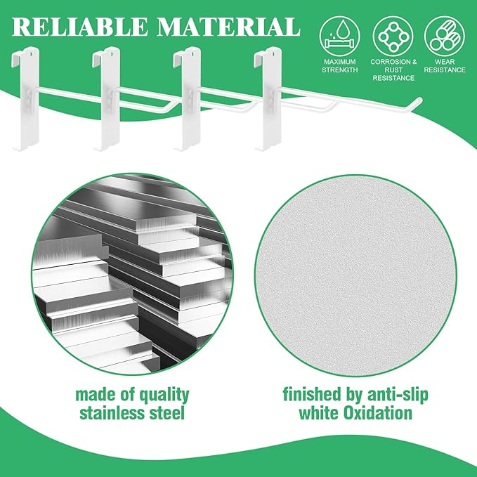 40Pcs 6" Gridwall Display Hooks Assortment Set, Wire Diameter 5mm/ 0.2” - Image 3