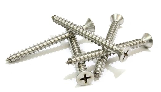 Bolt Dropper #10 X 1-3/4'' Stainless Steel Flat Head Phillips Wood Screw - Image 4