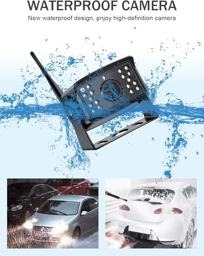 EVERSECU 4pcs Digital HD 1080P Wireless Car Backup Camera - Image 3