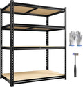 40" W Garage Shelving, 4 Tier Storage Shelves Load 2000 lbs, Adjustable Garage by Durayloly