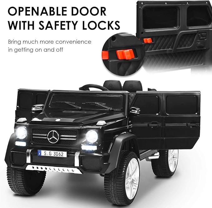 HONEY JOY Ride On Truck, Licensed Mercedes-Benz Maybach G650 Battery Powered - Image 6