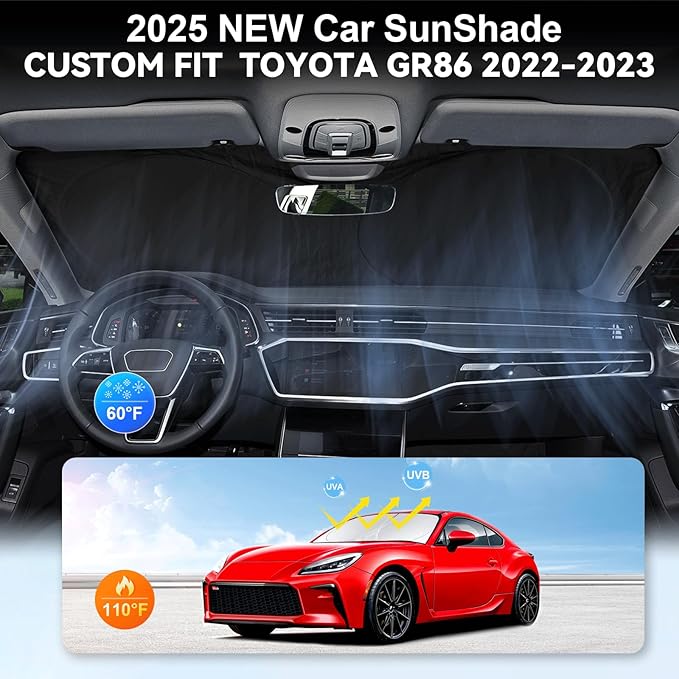 Sunshade for Toyota 86/2022-2023 Toyota GR86 Accessories Front Window 210T - Image 4