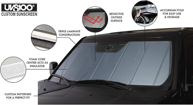 Covercraft UVS100 Custom Sunscreen | Fits 2016-2022 Lexus RX | Blue Metallic - Image 3