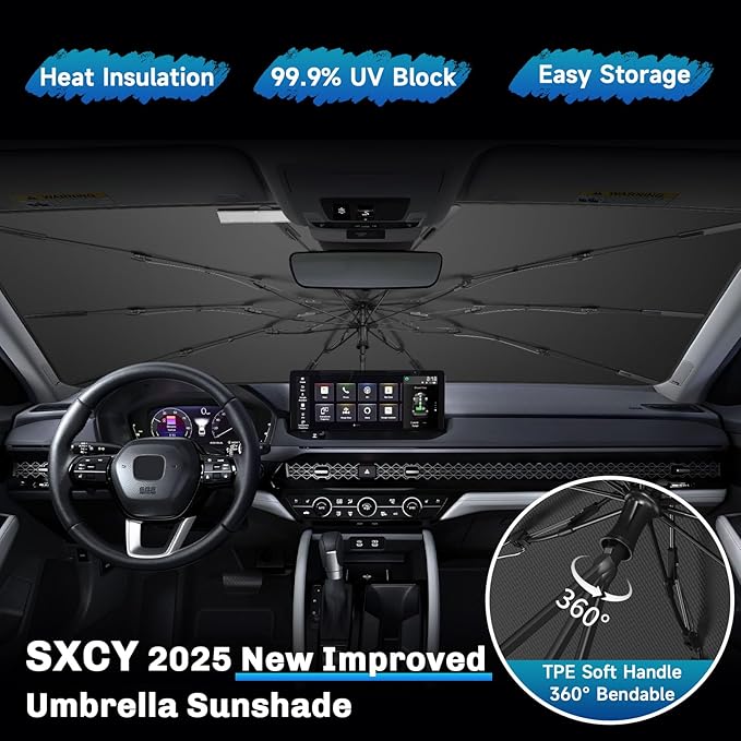 SXCY for 2020-2024 2025 Land Rover Defender Windshield Umbrella Sunshade for - Image 4