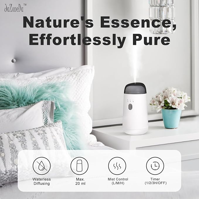 Waterless Diffuser for Essential Oil, Rechargeable Mini Aromatherapy Diffuser - Image 4