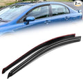 Auto Dynasty 2Pcs Carbon Fiber Pattern Window Visors Compatible by AutoDynasty