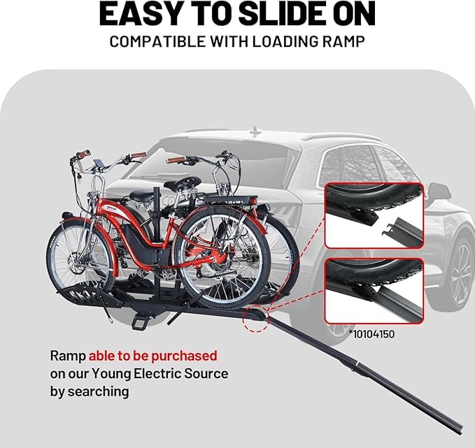 200 lbs E-Bike Rack Hitch Mount Platform Style - Image 6