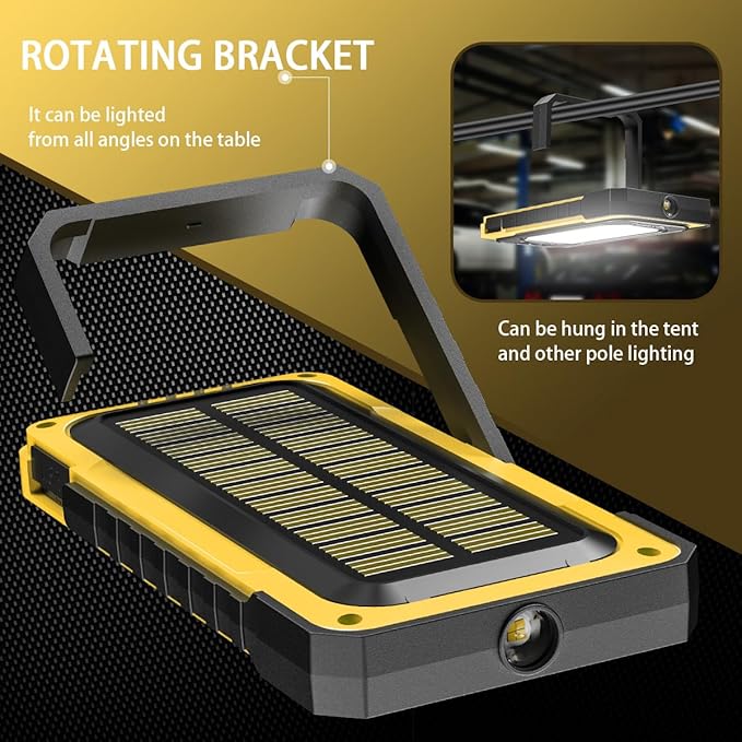 WARSUN Portable Rechargeable Magnetic Work Light, LED Flood Light Waterproof - Image 6