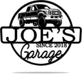 Personalized Metal Name Garage Sign, Custom Plaque Wall Art, Worshop Metal Sign by Pamaheart