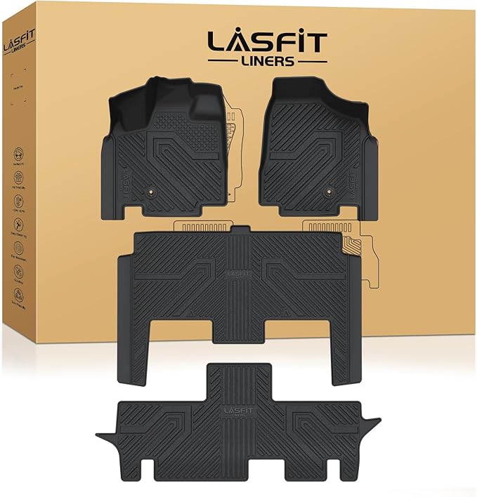 LASFIT Floor Mats Fit for Chrysler Town & Country 2008-2016/Dodge Grand Caravan by LASFIT