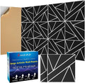 8 Pack 2-Layer Large Soundproof Wall Panels, 15.7 x 15.7 x 0.43 in Sound Proof by Staytunedforournewproduct