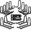 3-H Heavy Duty Garage Hooks 14 Pack, One-Piece Construction Garage Wall Hooks by 3-H
