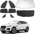 TINGLU Window Shades for Jaguar F-Pace 2016-2024 2025 Accessories Car Side Full by TINGLU