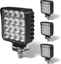 4.3" 12V LED Flood Lights 46W, 24 Volt Work Lights by VEGITOR