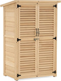 MCombo Outdoor Storage Cabinet, Wooden Storage Shed by MCombo