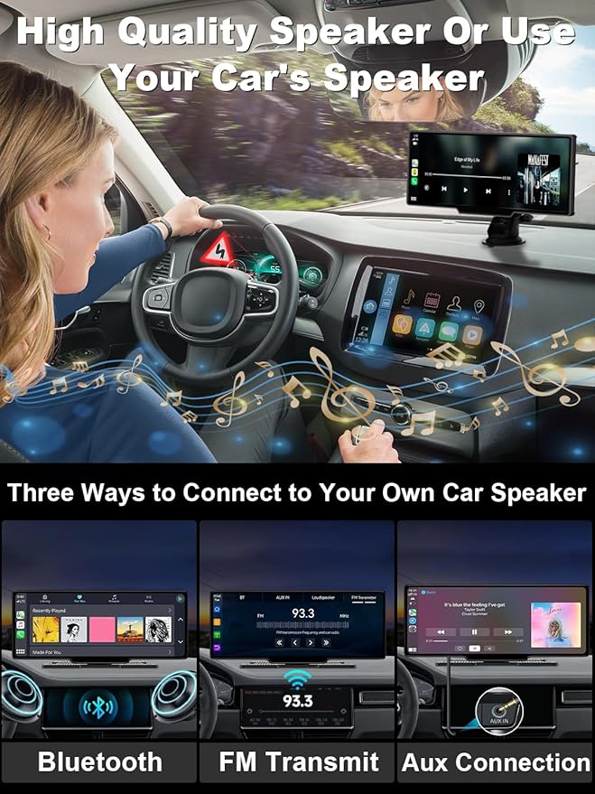 Portable Carplay Screen 10.26'' HD IPS Apple Carplay & Android Auto Screen - Image 7
