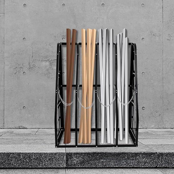 Vertical Bar Rack 1500 LB Capacity, 4 Bays Storage Rack 47" W x 24" D x 60" H - Image 6