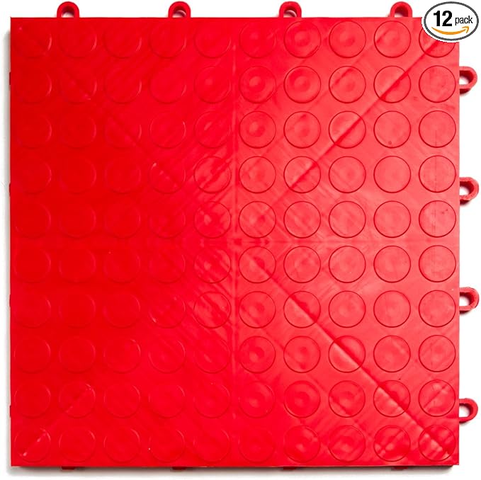 GarageDeck Coin Pattern, Durable Interlocking Modular Garage Flooring Tile by BigFloors