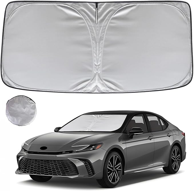 KAYZT Windshield Sun Shade for 2025 2026 Toyota Camry LE XLE Hybrid SE XSE by KAYZT