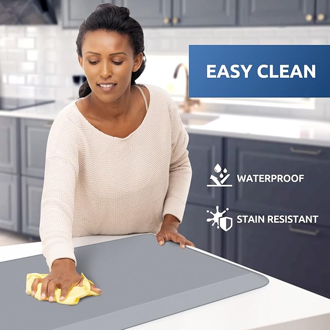 KitchenClouds Kitchen Mat Cushioned Anti Fatigue Kitchen Rug Non Slip Standing - Image 3