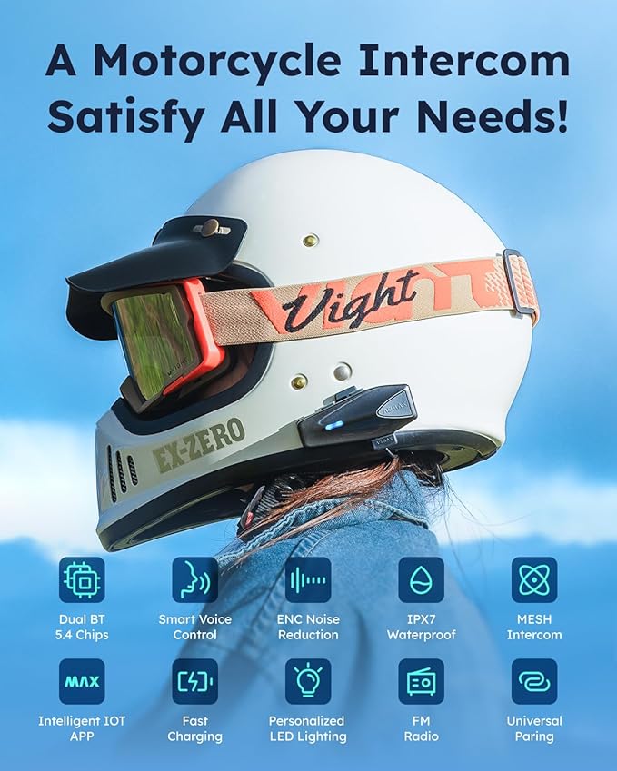 S1 Motorcycle Bluetooth Headset - Image 5