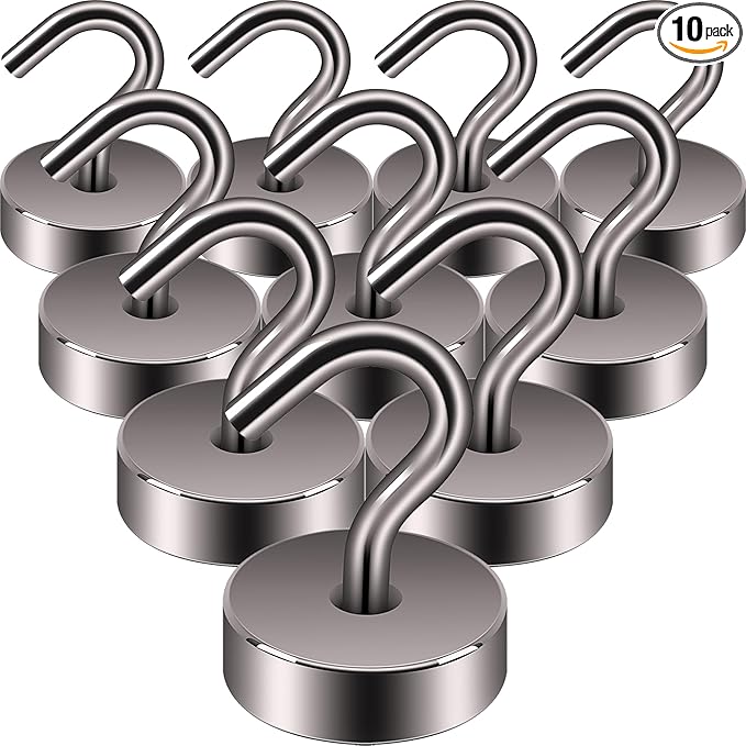 Neosmuk Magnetic Hooks, Cruise Ship Essentials, 40lb+ Heavy Duty Magnetic Hooks by Neosmuk
