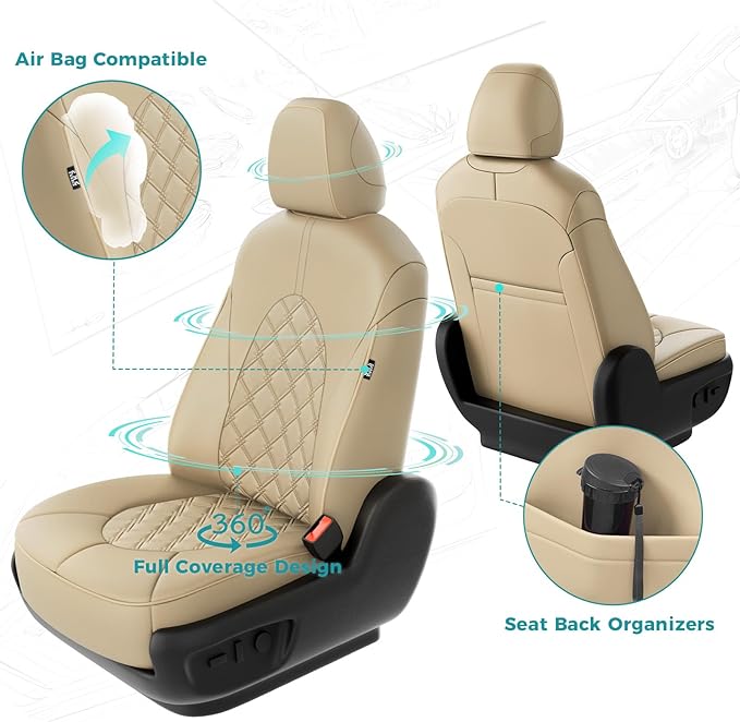for Toyota Camry Seat Covers LE SE SE Nightshade 2018 2019 2020 2021 2022 2023 - Image 3
