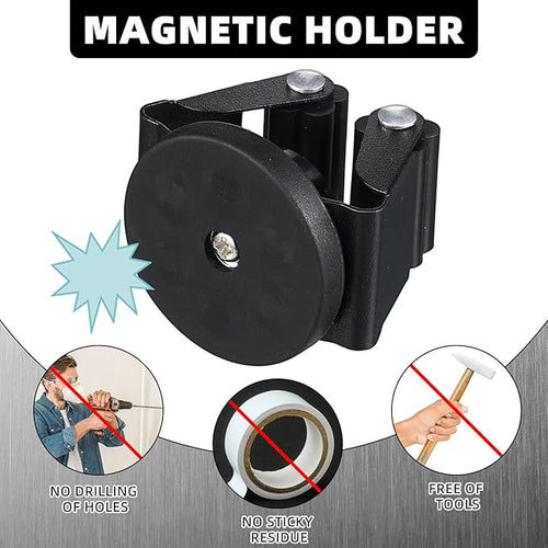 10 Pcs Magnetic Mop Broom Holder Movable Magnetic Broom Holder Rack, Anti Slip - Image 2