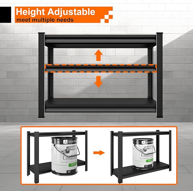 Garage Storage Shelves Heavy Duty, 40”W Shelving Units and Storage Rack - Image 6