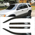 4pcs Shatterproof Outside Mount Style Sun Rain Guard Stylish Side Window Wind by Deebior