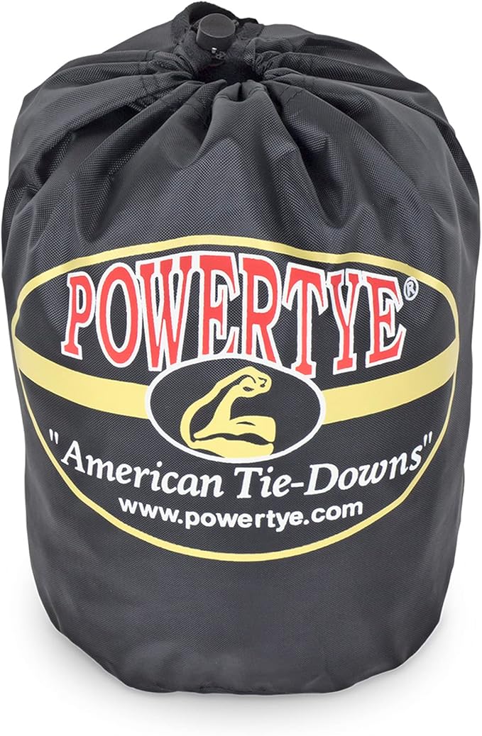 PowerTye 1.5in x 6.5ft Heavy Duty Ratchet Tie-Down Straps - Image 4