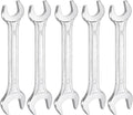 HARFINGTON 5pcs Double Open End Wrench 14mm x 17mm Metric 15 Degree Offset by HARFINGTON
