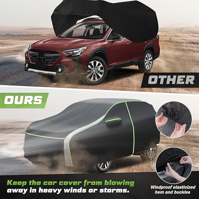 Mixsuper Liner Car Cover for Subaru Outback 2003-2026, 7 Layers Waterproof Car - Image 6