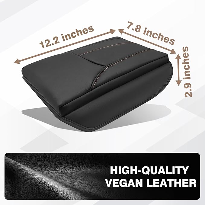 Muslogy Center Console Cover 1-Inch Extra Thick Armrest Pad Compatible - Image 2