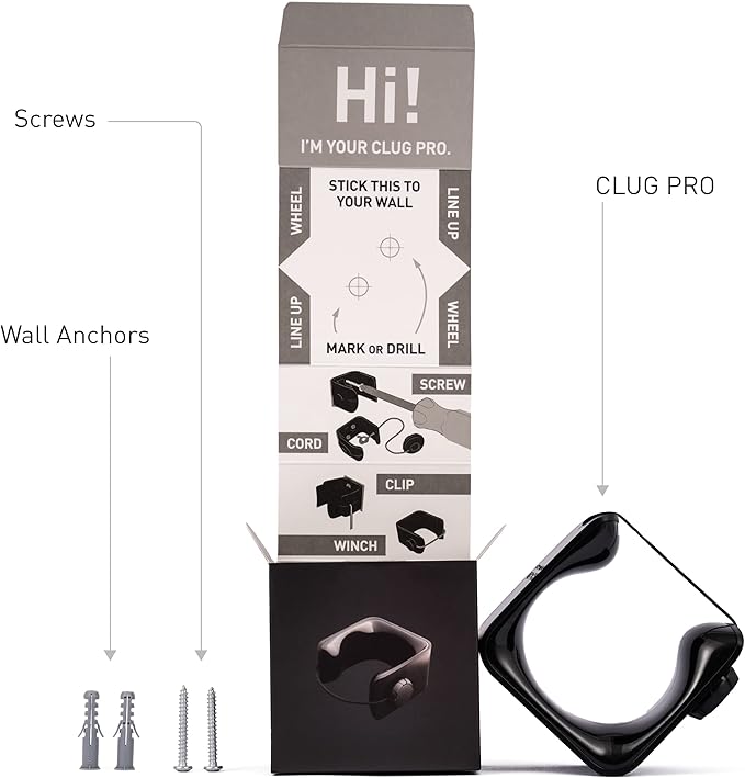 Hornit CLUG PRO | Wall Mounted Bike Rack | Secured by FIDLOCK | 5 Sizes | Easy - Image 6