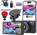Dash Cam Front and Rear, Dash Cam 4K WiFi/APP Control Dashcam W/ 64GB Card Dash by ssontong