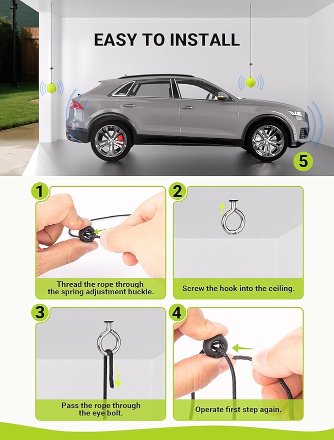 2-Packs Tennis Ball Garage Parking Aid - Image 4