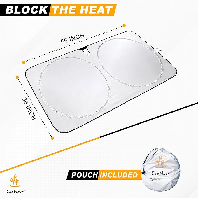 Econour Tesla Windshield Sun Shade - Image 3
