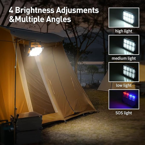 120W Solar Rechargeable Work Light, 144 LED 10000LM Led Work Light - Image 2
