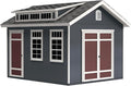 Handy Home Products Designer 12x10 Wooden Storage Shed by HandyHomeSheds