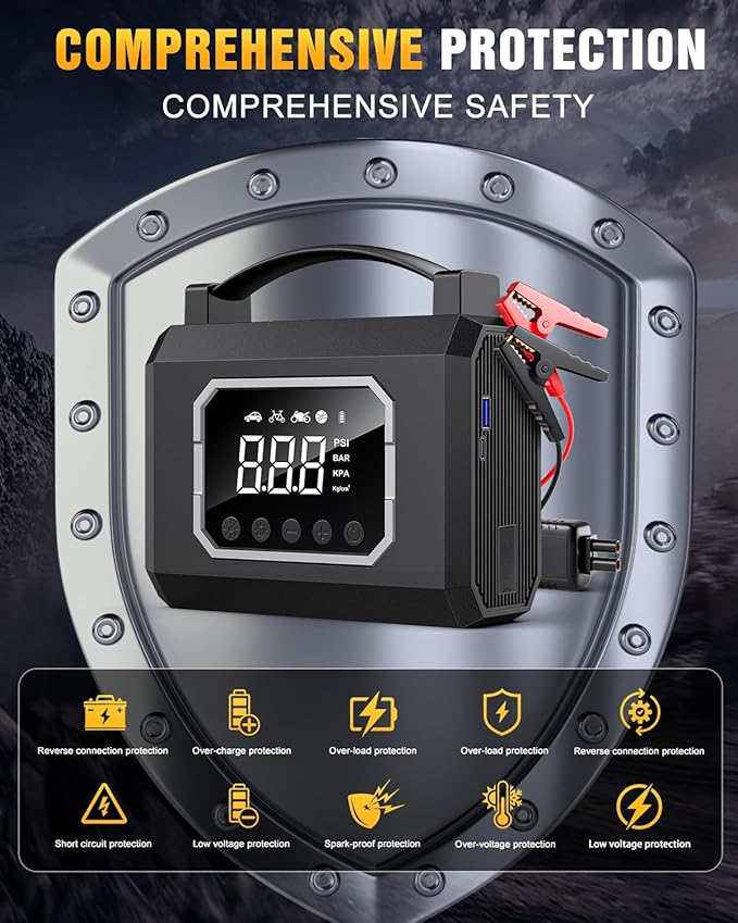 Jump Starter 3000A, Car Battery Jumper Starter Portable - Image 6