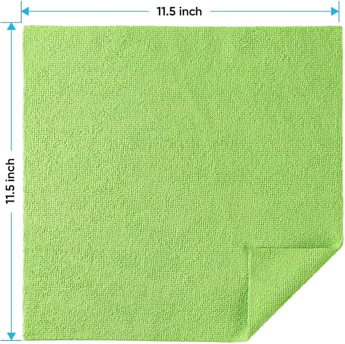 HOMEXCEL Microfiber Cleaning Cloths 100 Pack, Highly Absorbent Microfiber Towels - Image 2
