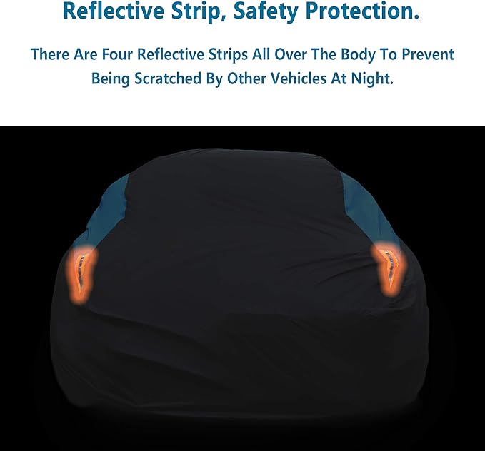MORNYRAY Waterproof Car Cover All Weather Snowproof UV Protection Windproof - Image 7