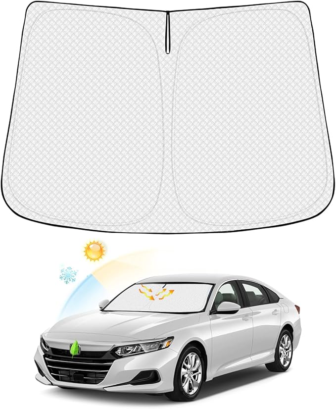 Windshield Sun Shade for 2018-2025 2026 Honda Accord Accessories Thicken by Canvcle